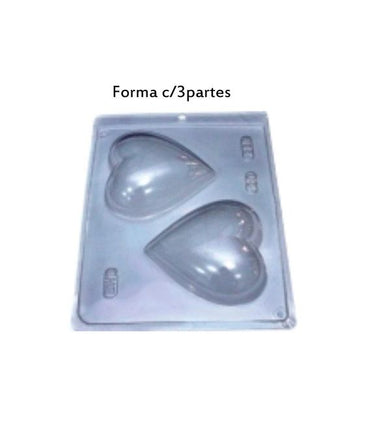 Forma De Chocolate - Forma De Chocolate Especial 3 Partes - CORAÇÃO 200G (45) - BWB